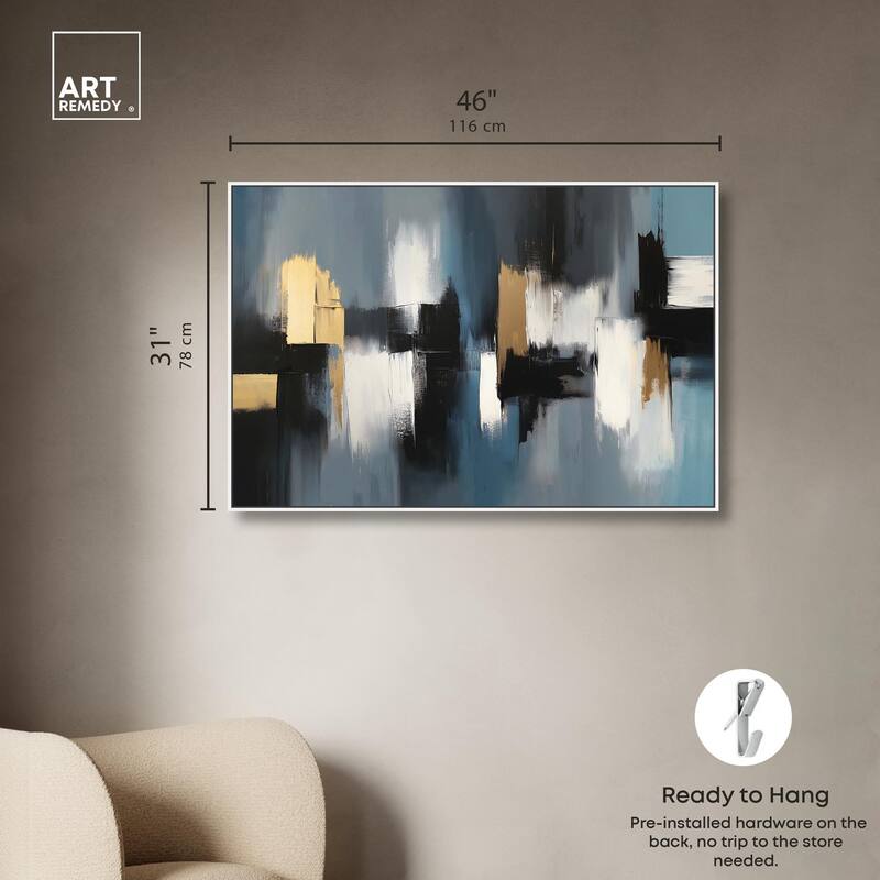 Within Blues Canvas by Art Remedy