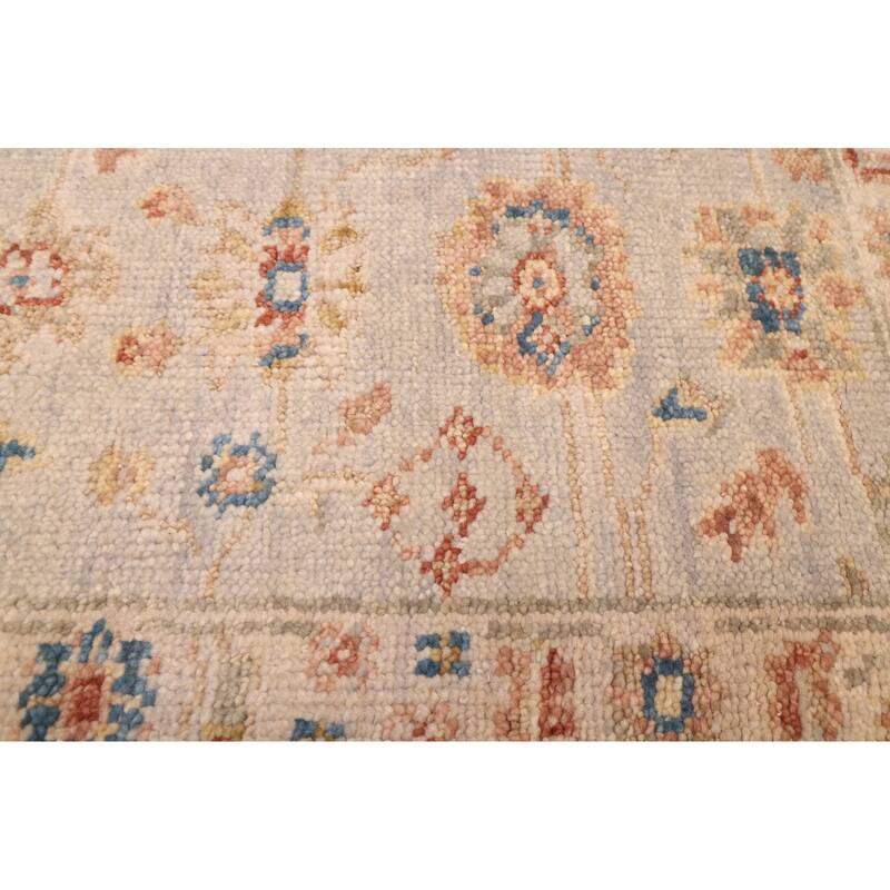 ECARPETGALLERY Hand-knotted Jules Serapi Light Grey Wool Rug - 2'6 x 8'0