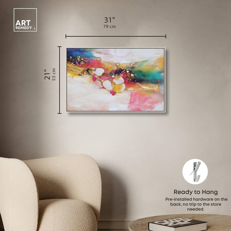 Vibrant Dabs II Canvas by Art Remedy