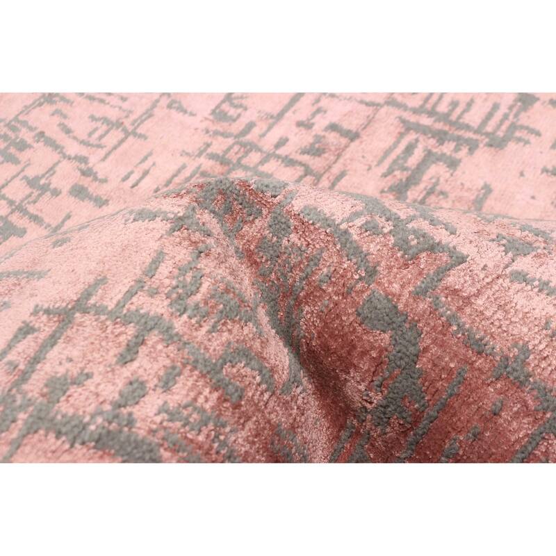 ECARPETGALLERY Hand-knotted Elysian Salmon Rug - 4'11 x 7'9