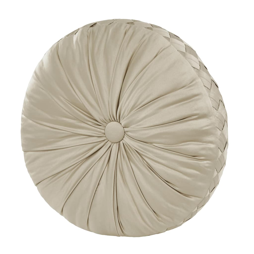 J. Queen New York Brilliance Tufted Round Decorative Throw Pillow
