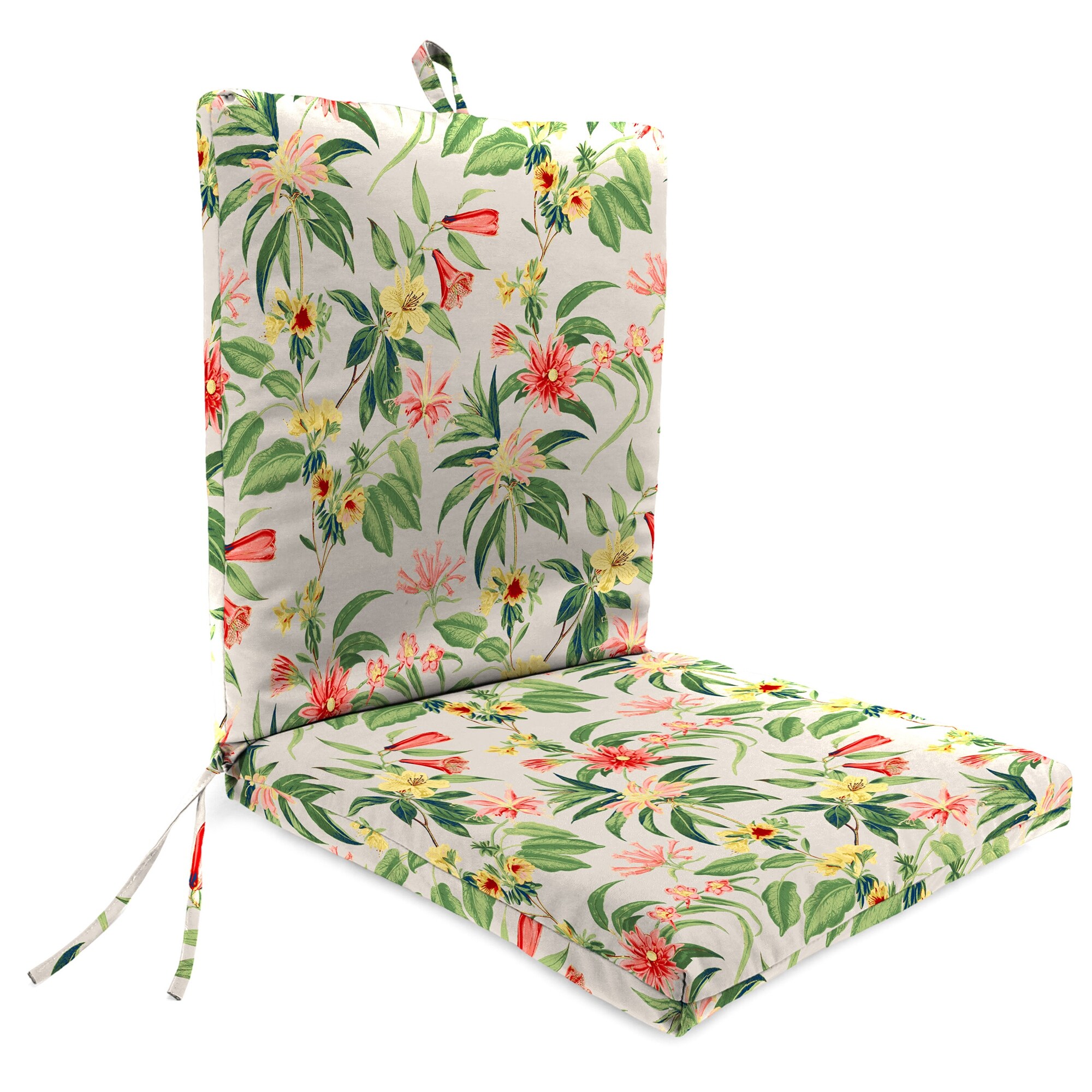 21" x 44" Outdoor Chair Cushion with Ties and Loop - 44'' L x 21'' W x 3.5'' H