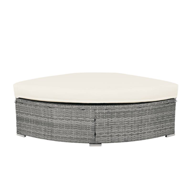 Patio Furniture Set Outdoor Furniture Daybed Rattan Sectional Furniture Set Patio Seating Group With Cushions and Center Table