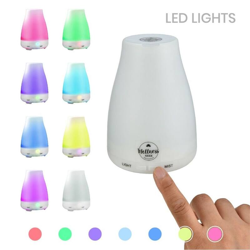 Essential Oil Aroma Diffuser LED Ultrasonic Humidifier Bed Bath