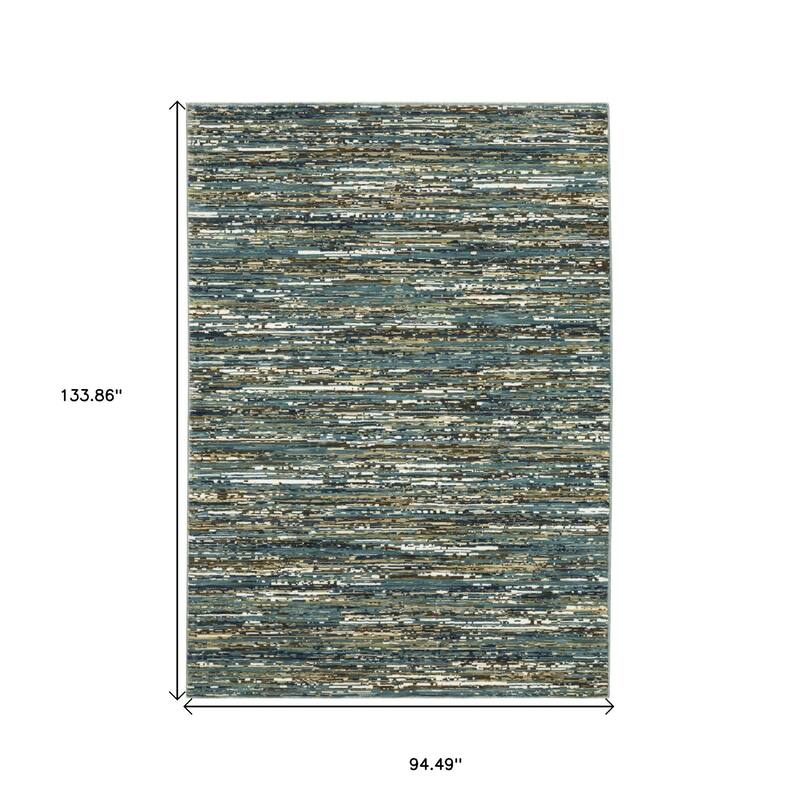 HomeRootsStriped Casual Rectangle Area Rug