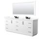 Option White / Giotto Quartz Top / Matte Black Hardware