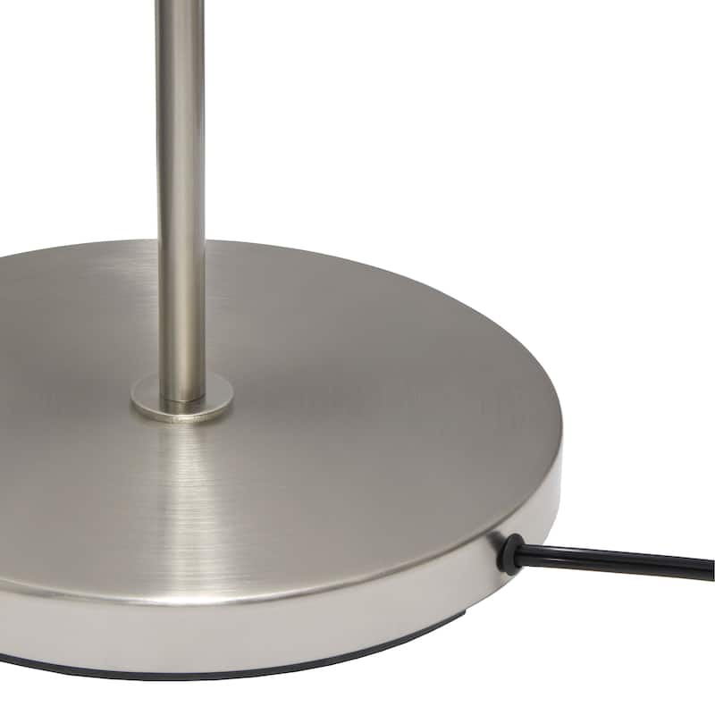 Brushed Nickel Drum Shade Floor Lamp