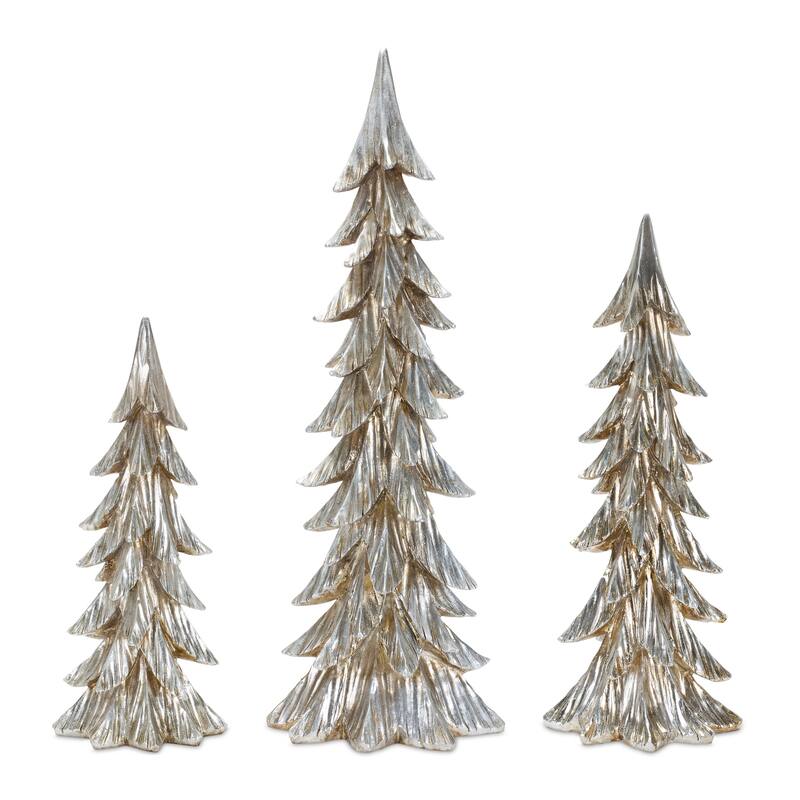 Holiday Tree Decor (Set of 3) - Gold