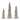 Tree (Set of 3) - 8.25"L x 6"W x 26.75"H 