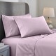 preview thumbnail 10 of 22, Superior Solid 1000-Thread Count Cotton Blend Deep Pocket Sheet Set California King - Lilac