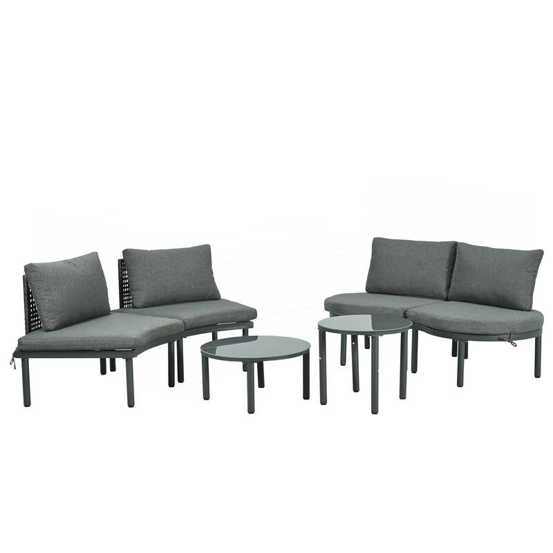 6-Piece Patio Sofa Furniture Set