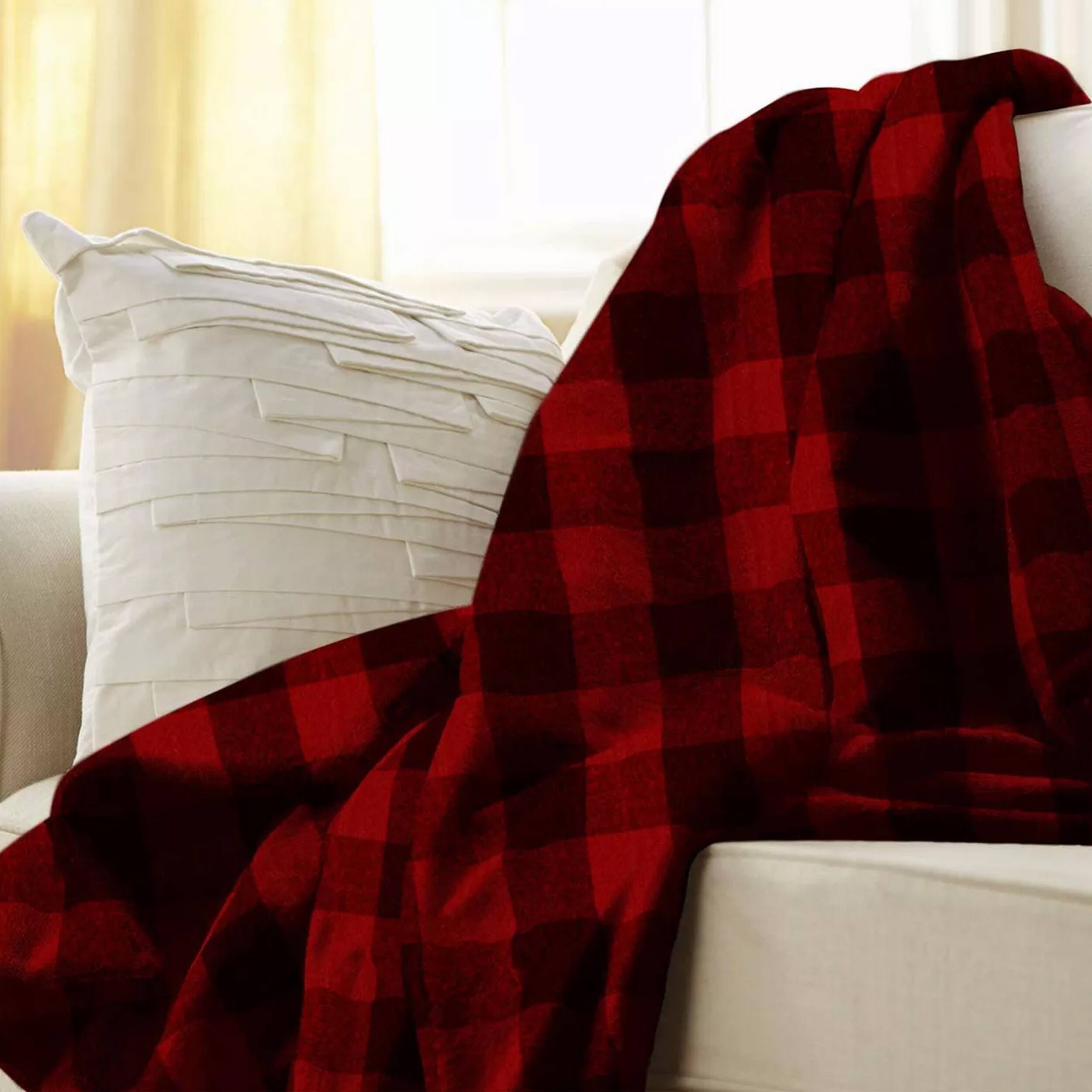 micro plush heated throw
