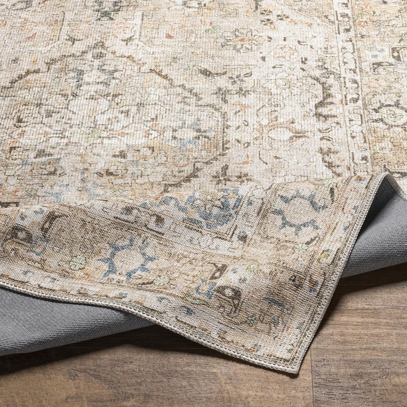 Livabliss Kemer Traditional Washable Area Rug