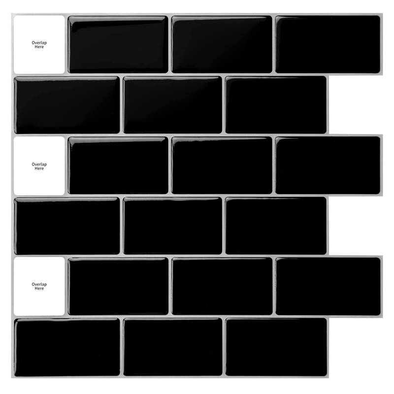 10-Sheet Peel and Stick Tile Backsplash tile for Kitchen Backsplash