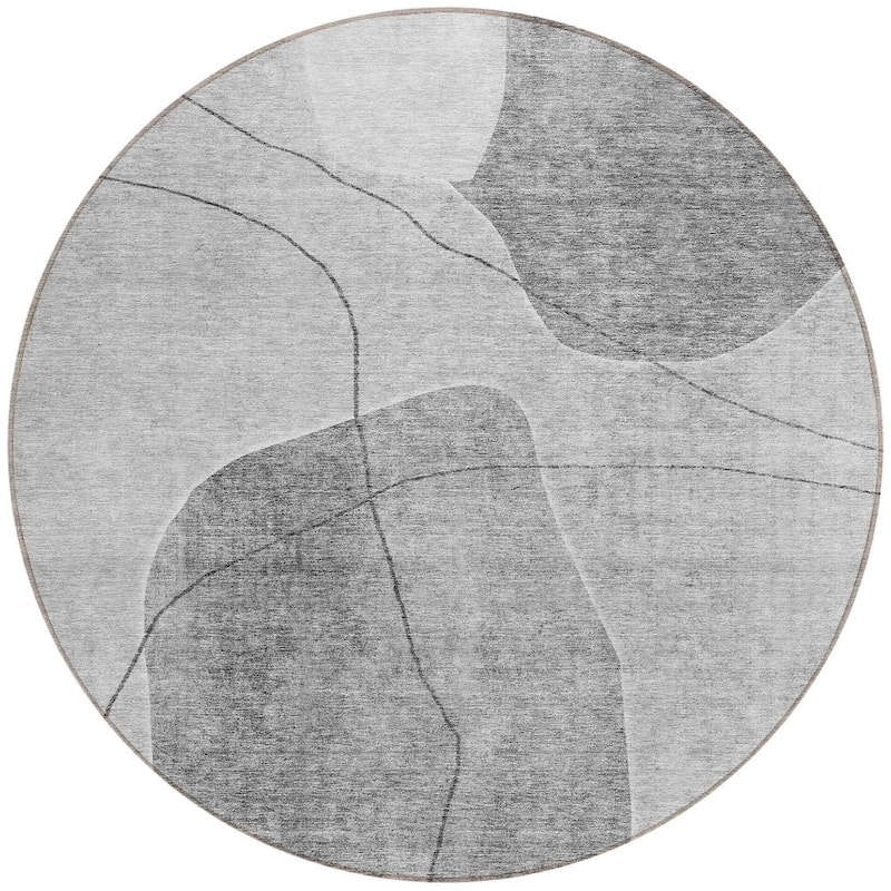 HomeRoots Abstract Transitional Rectangle Outdoor Rug