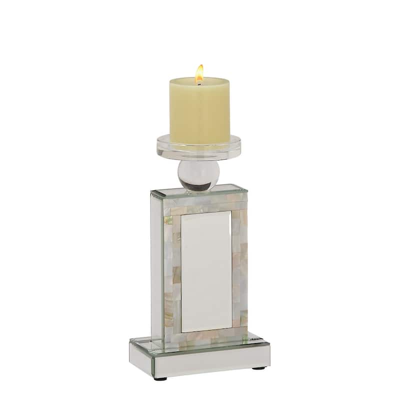 Charismatic Glass Mirror Mop Candle Holder