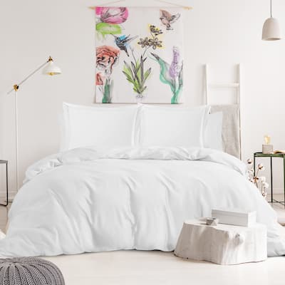 Nestl 1000TC Cotton Blend 6-Piece Duvet Cover and Sheet Set