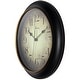 preview thumbnail 3 of 16, Copper Grove Kaffir 12-inch Classic Kitchen Round Clock - 12 x 2 x 12 - 12 x 2 x 12