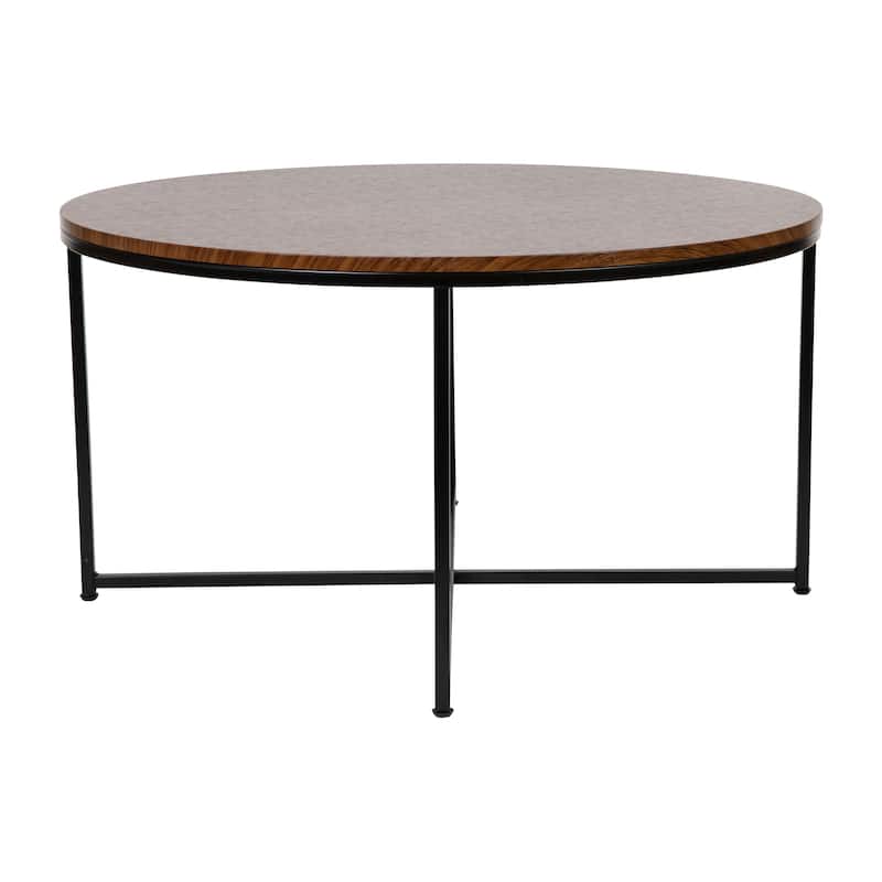 White Coffee Table with Matte Gold Frame - Living Room Furniture - 15.75" - 35.5"W x 15.75" - 35.5"D x 19.25" - 24"H