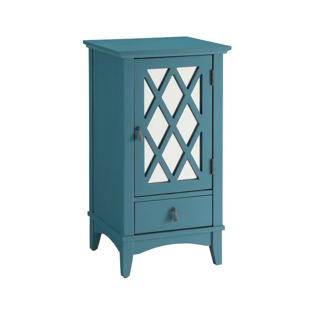 ACME Ceara Rectangular Accent Table in Teal