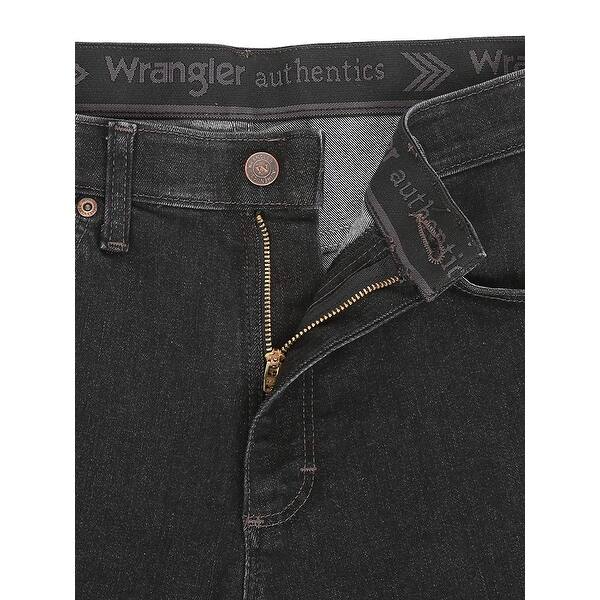 Shop Wrangler Authentics Men S Comfort Flex Waist Relaxed Dark Denim Size 42w X 29l 42w X 29l Overstock 29868747 Wrangler stretch jeans new men's texas black overdye denim pants all sizes. overstock com