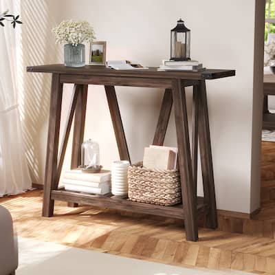 Console Table with Storage Shelf Entry Table for Living Room Hallway - 41.34 in L * 11.42 in W * 31.5 in H