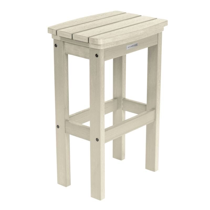 Lehigh Eco-friendly Outdoor Bar Height Stool - Whitewash