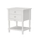 preview thumbnail 4 of 11, Rustic Farmhouse Accent End Table Nightstand Side Table 2 Colors White/Black