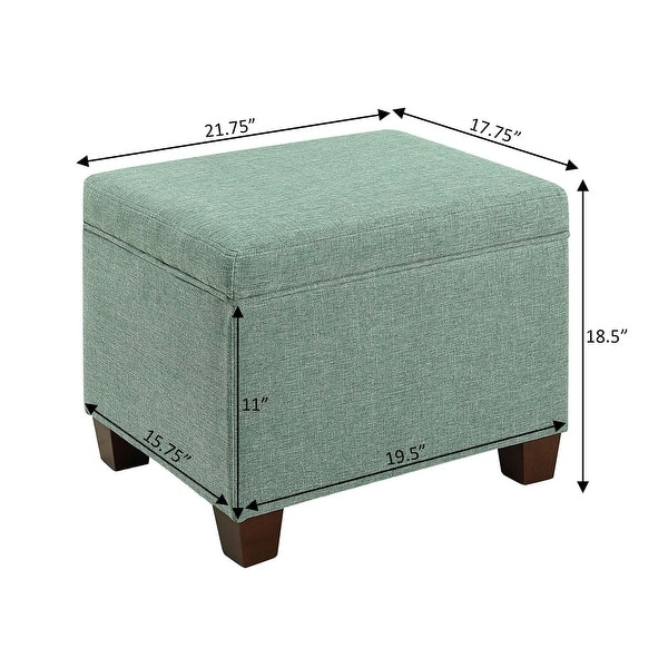 dimension image slide 0 of 8, Convenience Concepts Madison Storage Ottoman