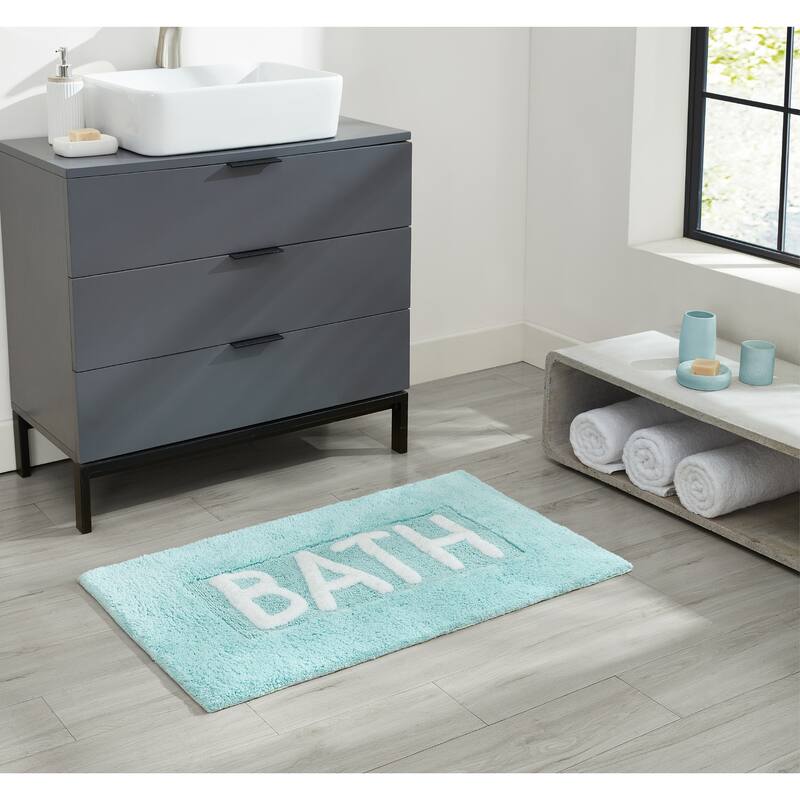 Jean Pierre Novelty Cotton "BATH" 21 x 34 in. Rug