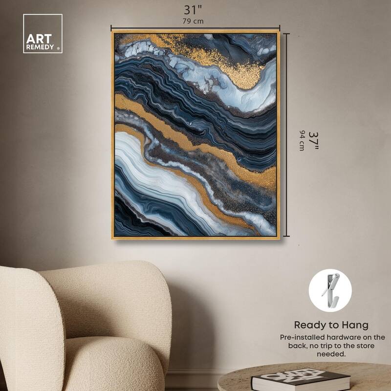 Acrylic Flow I Canvas by Art Remedy