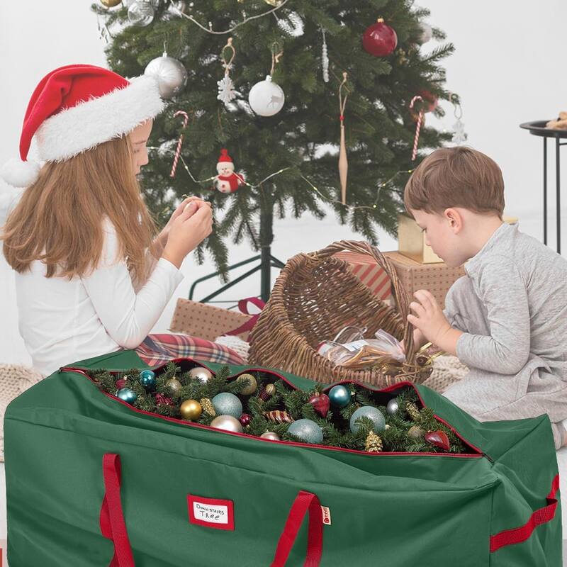 Christmas Tree Bag Heavy Duty 600D Oxford - Christmas Tree Bags Storage Fits Up To 9Ft trees