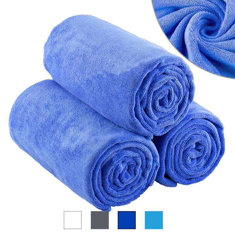 Fast Dry 3-Pack Bath Towels 27"x55"