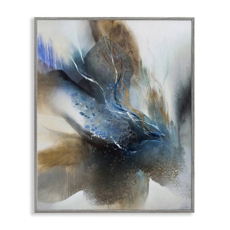 Stupell Solemn Neutral Atmosphere Framed Giclee Art Design By K. Nari - 11 x 14 - Grey