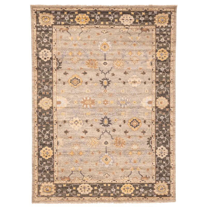ECARPETGALLERY Hand-knotted Jules Serapi Grey Wool Rug - 8'10 x 12'0