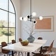 preview thumbnail 3 of 8, Hunter Hepburn Chandelier - Dining Room, Entry - Retro/Minimalistic, Sputnik