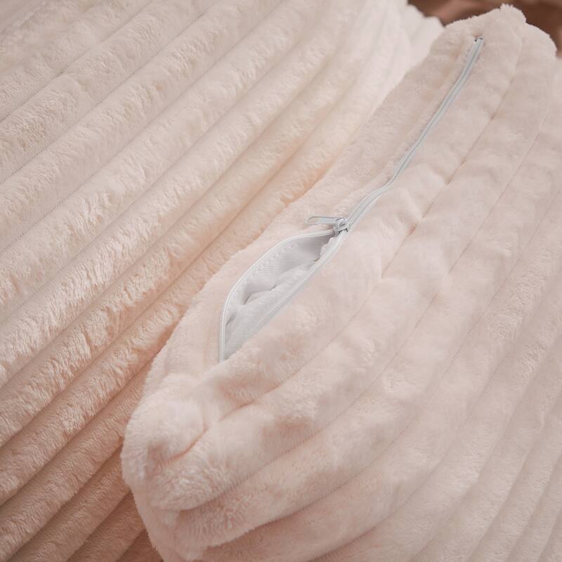 Oversized Corduroy Chaise Lounge Chair, Floor Sleeper Sofa with Pillow, No Assembly Required