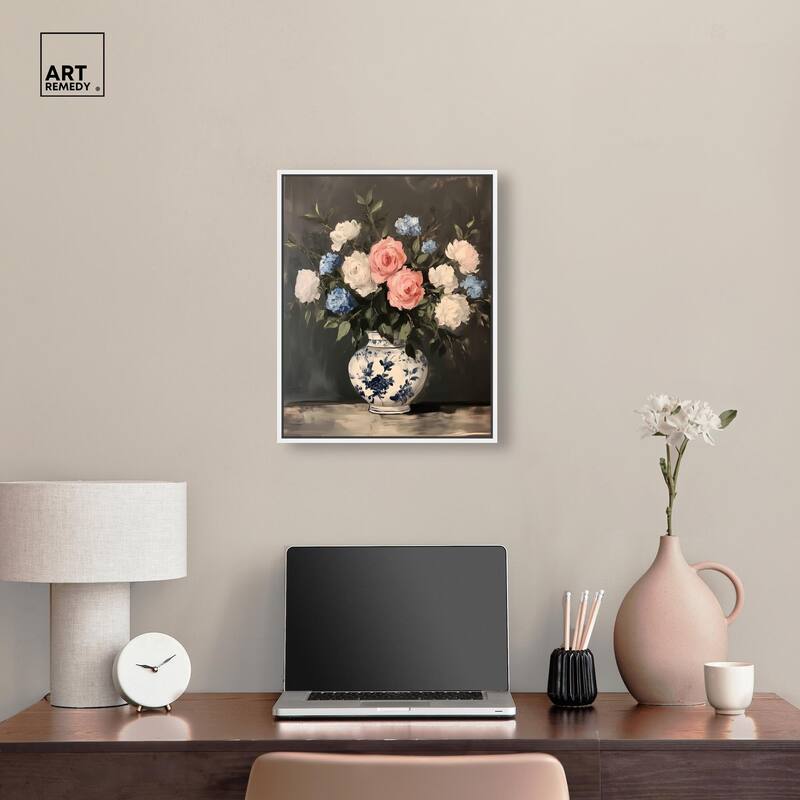 Classic Bouquet Canvas by Art Remedy