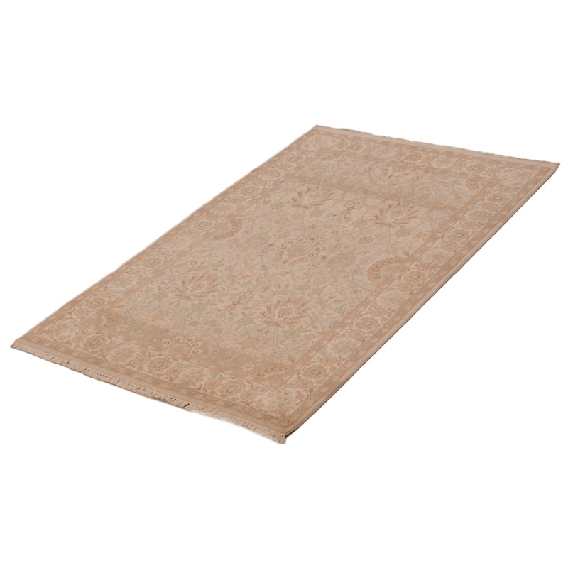 ECARPETGALLERY Hand-knotted Pako Persian 18 Of 20 Khaki Wool Rug - 4'1 x 6'1