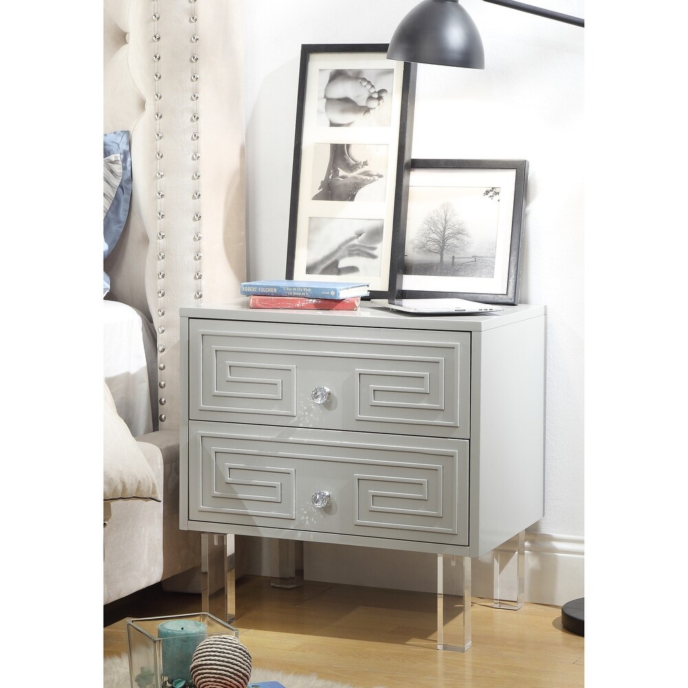Lacquer nightstand deals