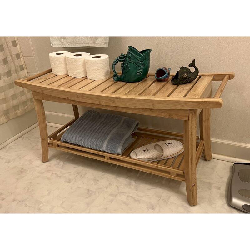 Solid Bamboo Premier 39" Spa Bench