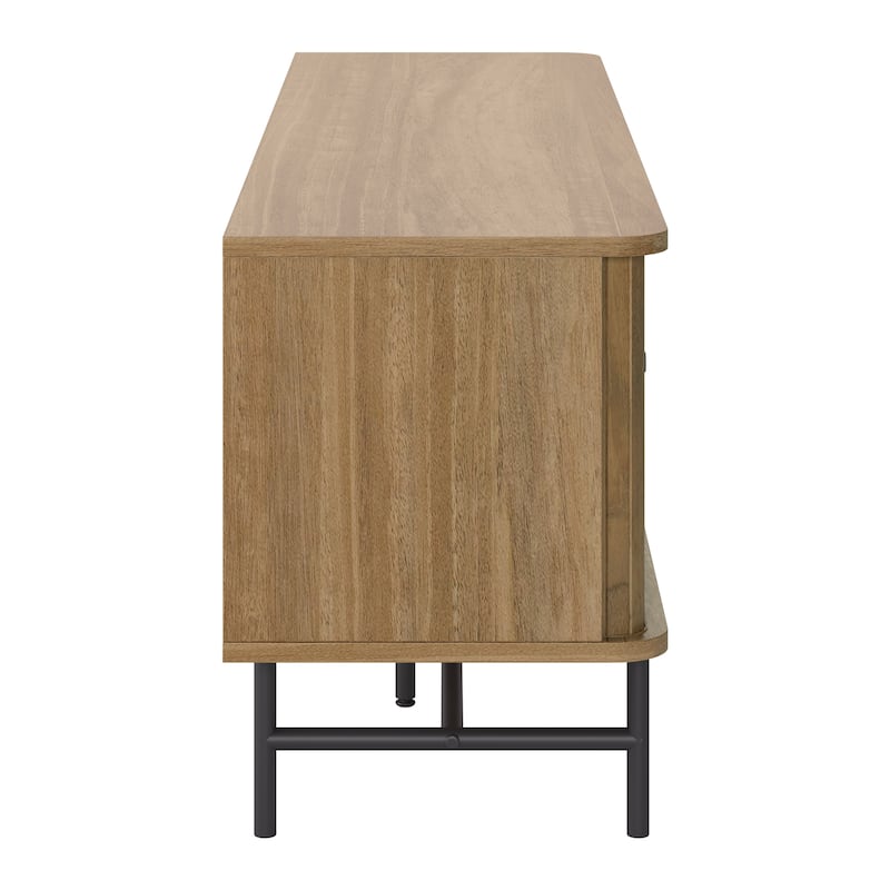 Hikari TV Stand with Slide Doors and Drawer for TVs up to 75" - 59" in width