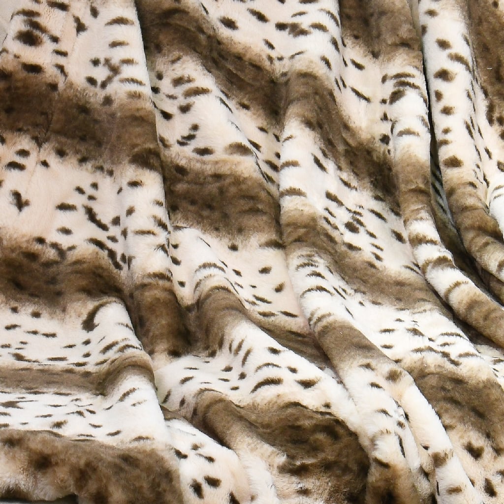 Citraka Brown FauxFur Reversible Sherpa Throw