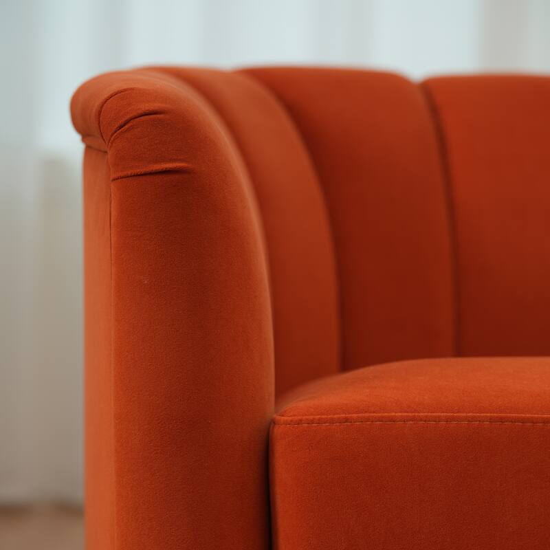 Fabric 360°Swivel Accent Chair