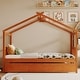 preview thumbnail 20 of 34, Twin Size Wooden House Bed with Twin Size Trundle