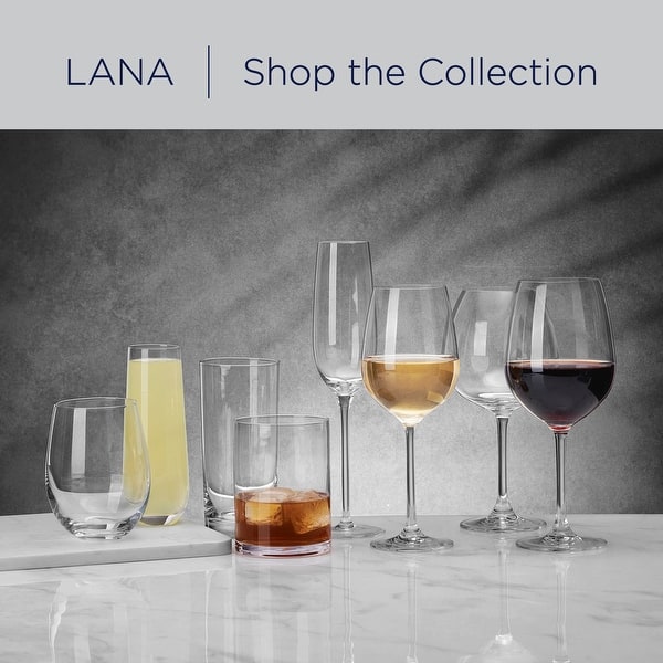 Mikasa Lana Bordeaux Red Wine Glasses, Set of 4, 22 Ounce