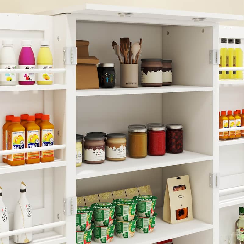 LED Kitchen Pantry Cabinet