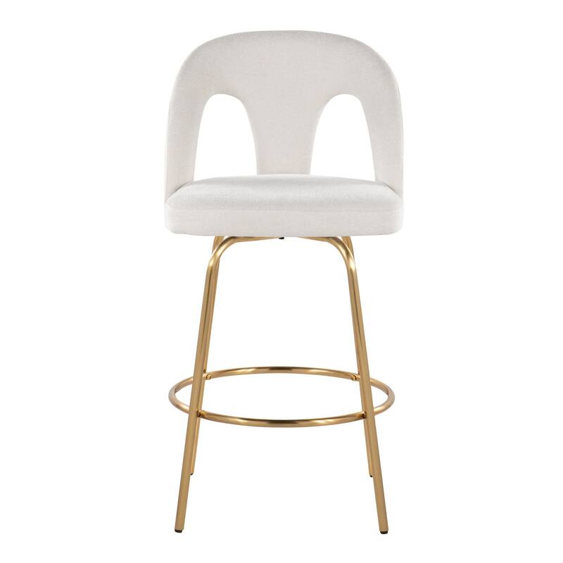 Ava Upholstered 26" Fixed-Height Counter Stool - Set of 2