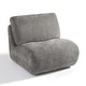 preview thumbnail 31 of 54, 33'' W Swivel Armless Sponge Filling Bean Bag Accent Chair Lounger