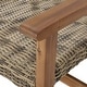 preview thumbnail 15 of 37, Hampton Outdoor Wood/Wicker Club Chair (Set of 2) by Christopher Knight Home